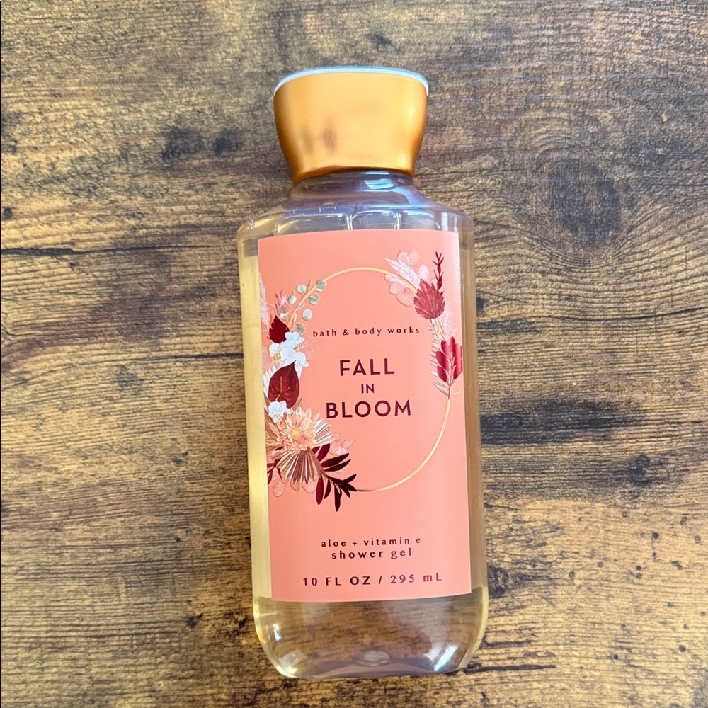Bath & Body Works Fall in Bloom Body Wash - Gold and Pink